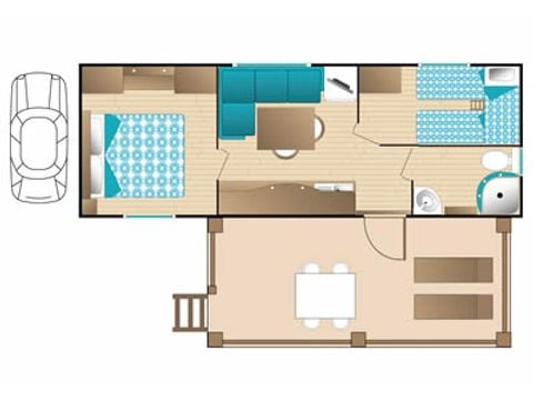 Mobilheim 4 Personen - TAHITI