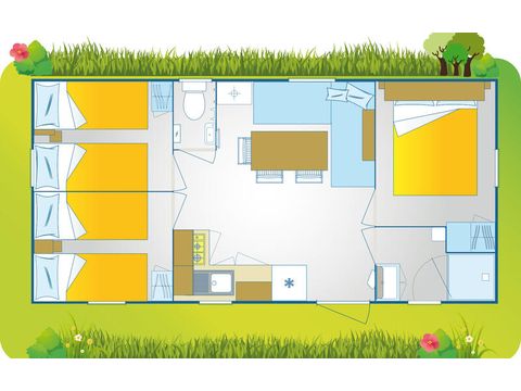 Mobilheim 7 Personen - Happy Premium Suite