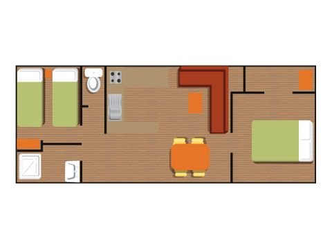 Mobilheim 4 Personen - O'HARA 914
