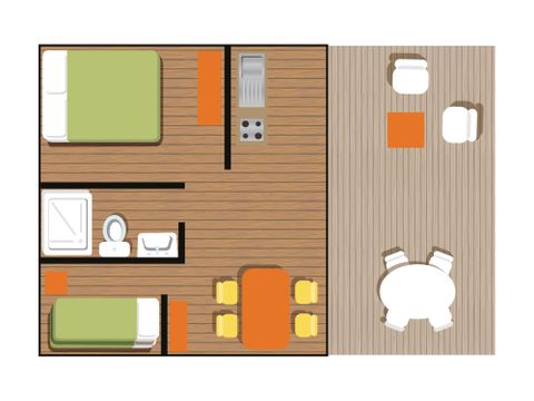 Safarizelt 4 Personen - LODGE WOODY