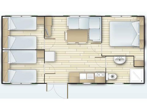 Mobilheim 6 Personen - ATLANTICO 5/6