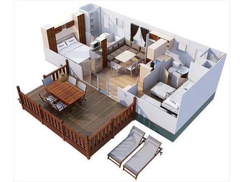 Mobilheim 5 personen - Redwood