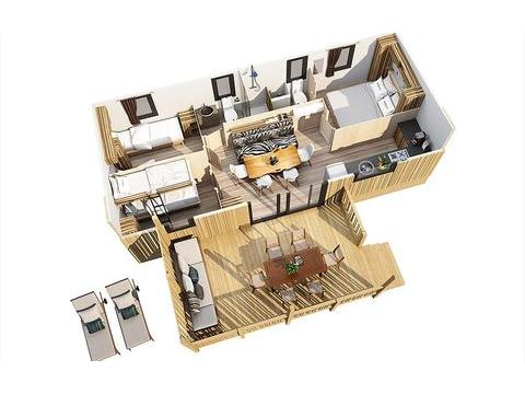 Mobilheim 6 personen - Big Leaf