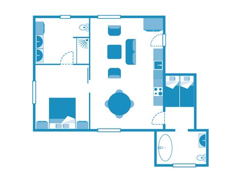 Apartement 4 Personen - APPARTEMENT Arty 4p 2ch PRESTIGE