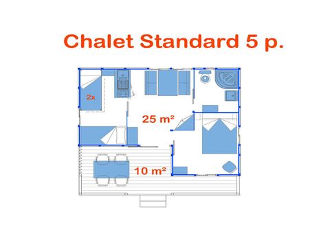 Chalet 6 Personen - Melià (Standard)