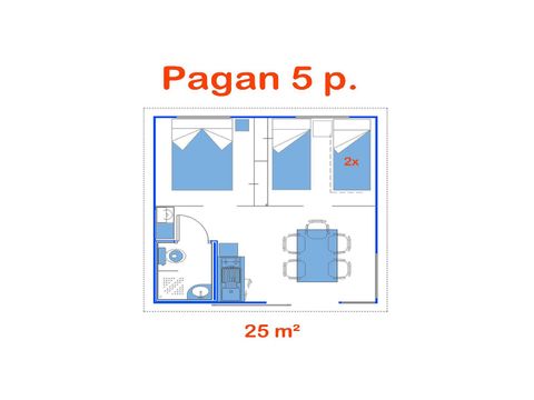 Zelt 5 Personen - Pagan