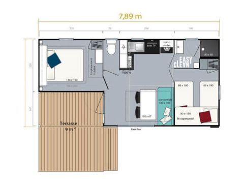 Mobilheim 5 Personen - Loggia