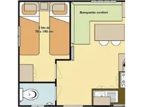 Mobilheim 4 personen - COTTAGE MODESTY