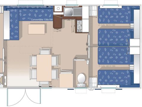 Mobilheim 6 personen - XL GLENAN