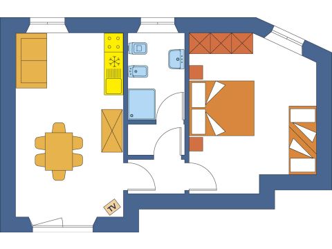 Wohnung 6 personen - GLICIN (Erdgeschoss oder Obergeschoss)