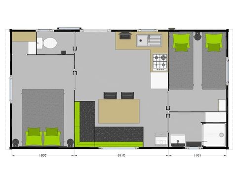 Mobilheim 6 Personen - Ibiza