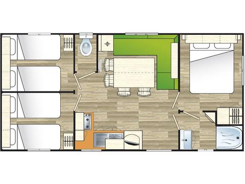 Mobilheim 6 Personen - FAMILY