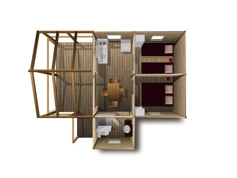 Safarizelt 5 Personen - CABANE PILOTIS