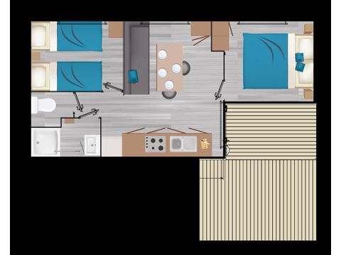 Mobilheim 4 Personen - DECLIK CLIM