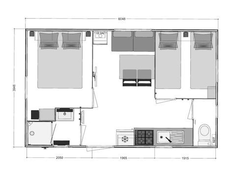 Mobilheim 4 Personen - BIKINI CLIM
