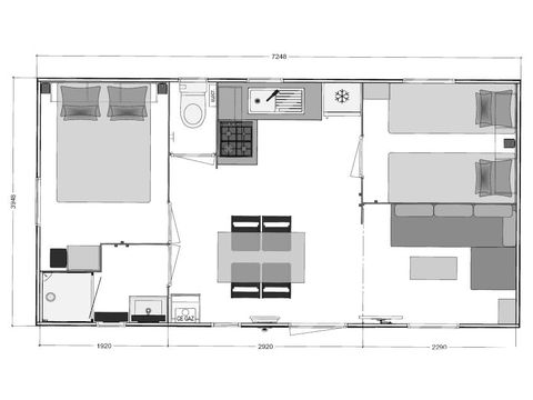 Mobilheim 4 Personen - BERMUDE CLIM