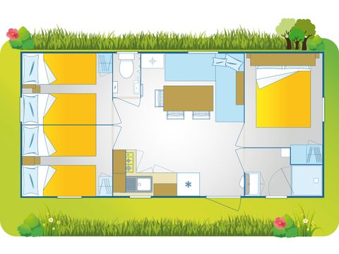 Mobilheim 7 Personen - Happy Premium Suite