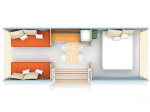 Zelt 4 personen - Zelt Ciela Coco Sweet - 2 Zimmer (ohne Sanitäranlagen)
