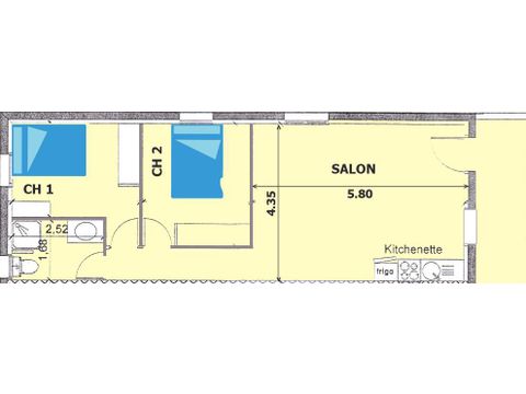 FERIENHAUS 6 Personen - Wohnung 52m²
