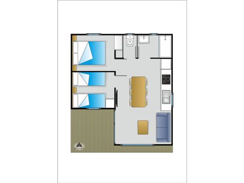 Mobilheim 6 Personen - Plus 2 AC