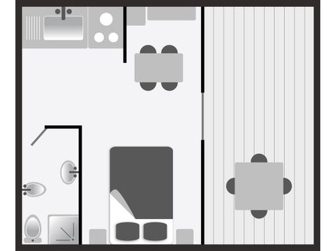 Villa 2 Personen - Minivilla Typ A