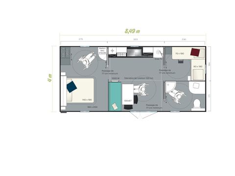 Mobilheim 4 Personen - Silva (PMR)