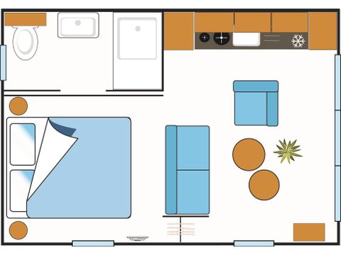 Lodge 2 personen - Naturblick