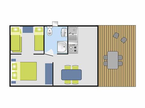 SafariZelt 5 Personen - LODGE SAFARI 5p 2ch ****