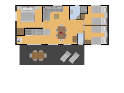 Mobilheim 6 Personen - Chambon