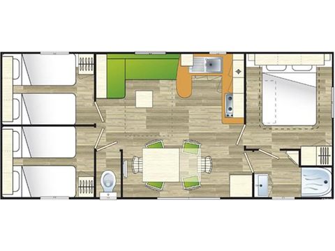 Mobilheim 6 Personen - Mobilheim Baobab