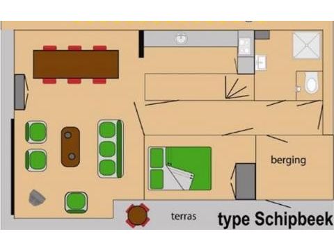 Bungalow 6 Personen - Schipbeek