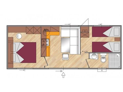 Mobilheim 5 personen - Standard Plus