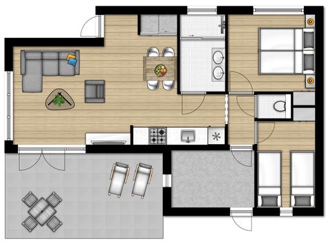 Lodge 4 personen - Lodge 4