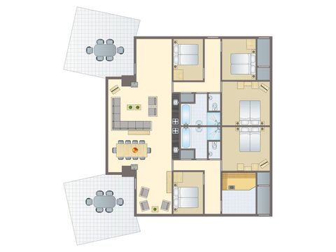 FERIENHAUS 10 Personen - 10-Personen-Ferienhaus