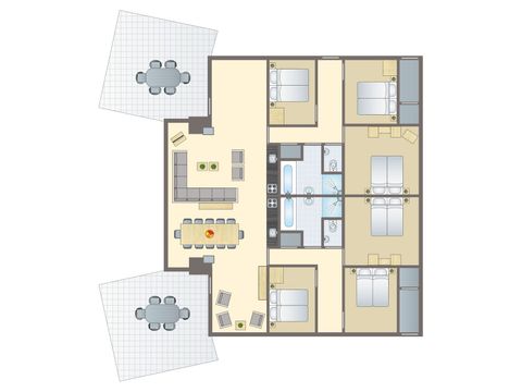 FERIENHAUS 12 Personen - 12-Personen-Ferienhaus