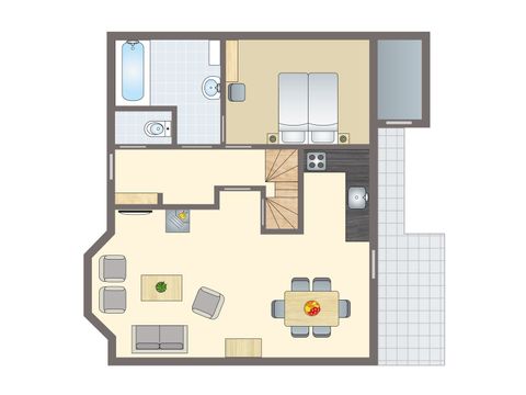 Bungalow 4 personen - 4B