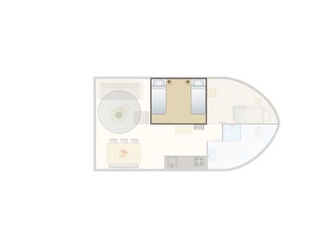 Safarizelt 5 personen - 4-6 persoons glamping tent
