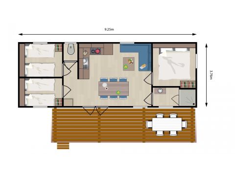 Chalet 6 Personen - Pfingstrose