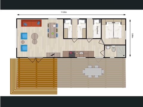 Chalet 6 Personen - Rebhuhn-Plus