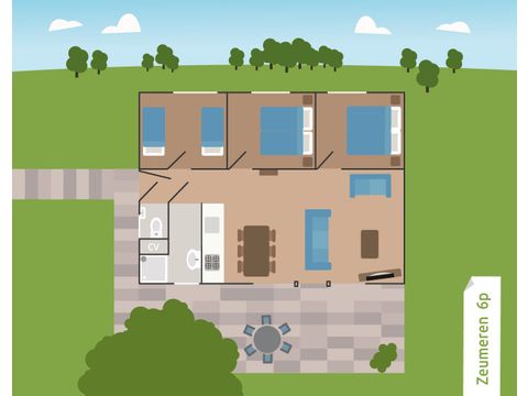 Bungalow 6 Personen - Zeumeren