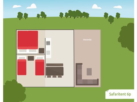 Safarizelt 6 Personen