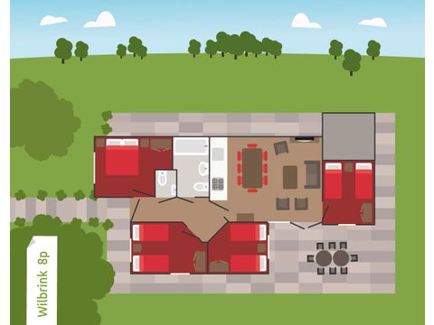 Bungalow 8 Personen - Wilbrink