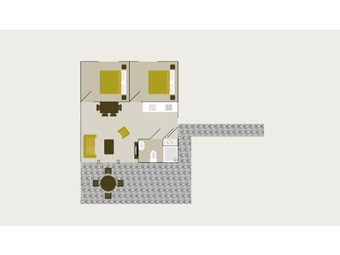 Bungalow 4 Personen - Hügel