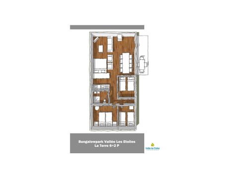 Chalet 8 Personen - La Terre Comfort (max. 6 Erwachsene)