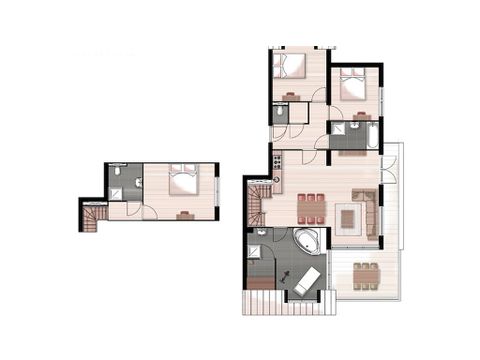 Wohnung 6 personen - Penthouse Staffelsee Extra Luxe