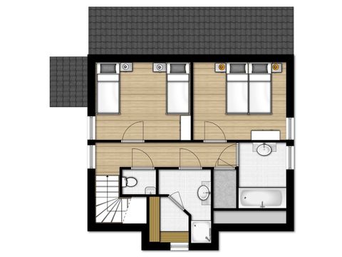 Villa 6 Personen - Wasservilla 6B