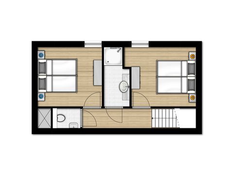 Bungalow 4 Personen - 4 Komfort