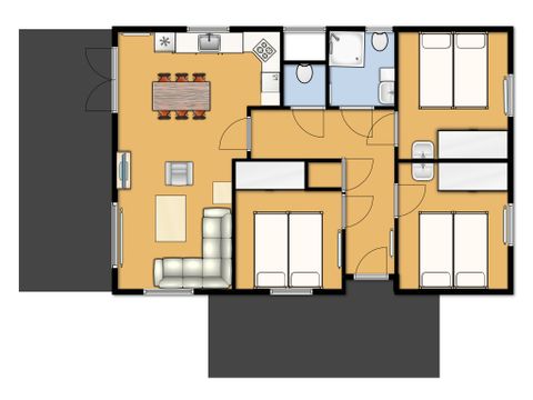 Chalet 6 Personen - Stuga