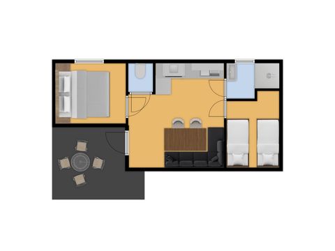 Mobilheim 4 Personen - Mobilheim von Kluut