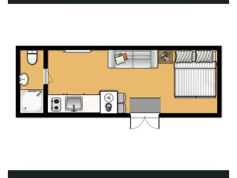 Chalet 2 Personen - Camping-Chalet in Bosuil
